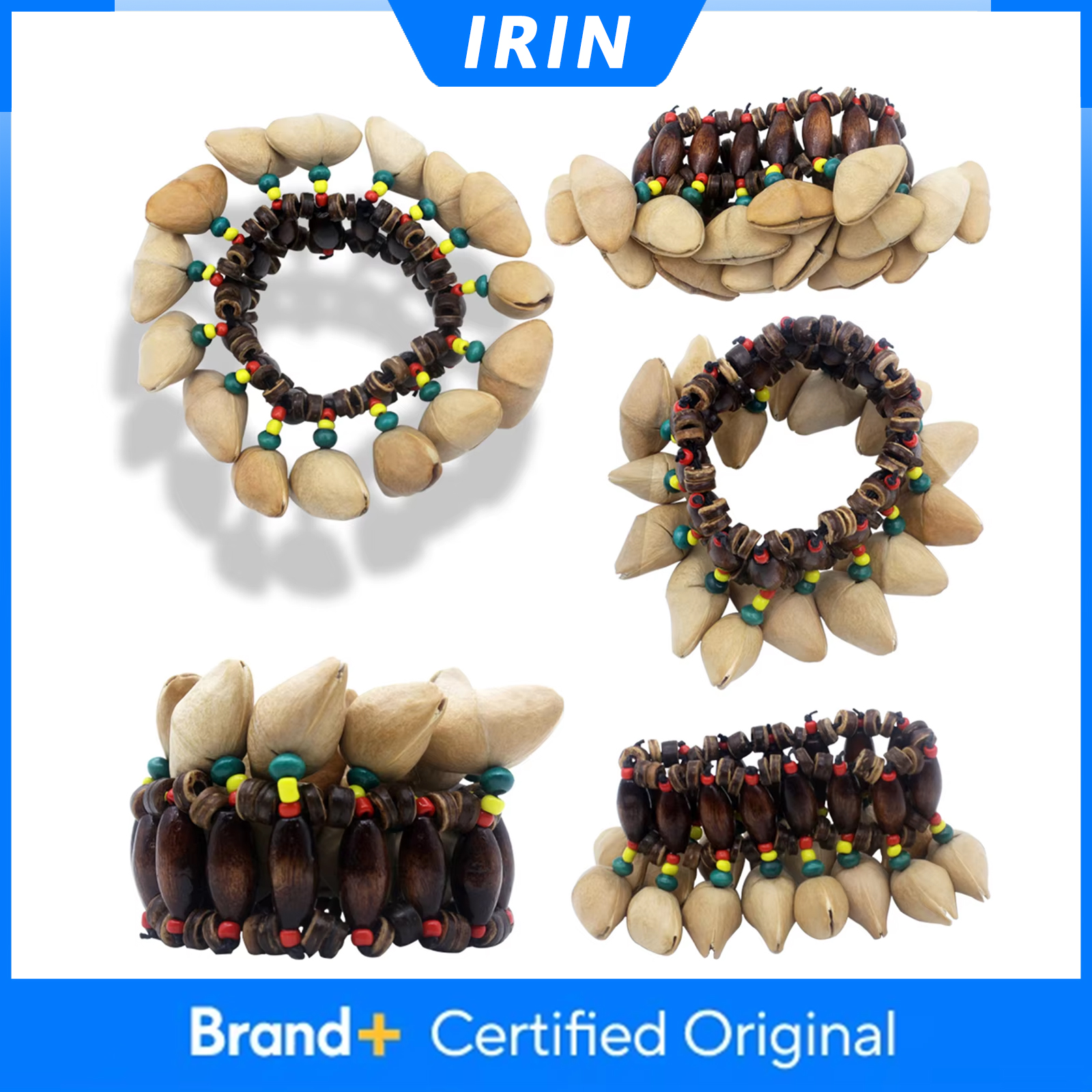 Musical Instrument Djembe - IRIN Nuts Shell Bracelet Handbell Djembe