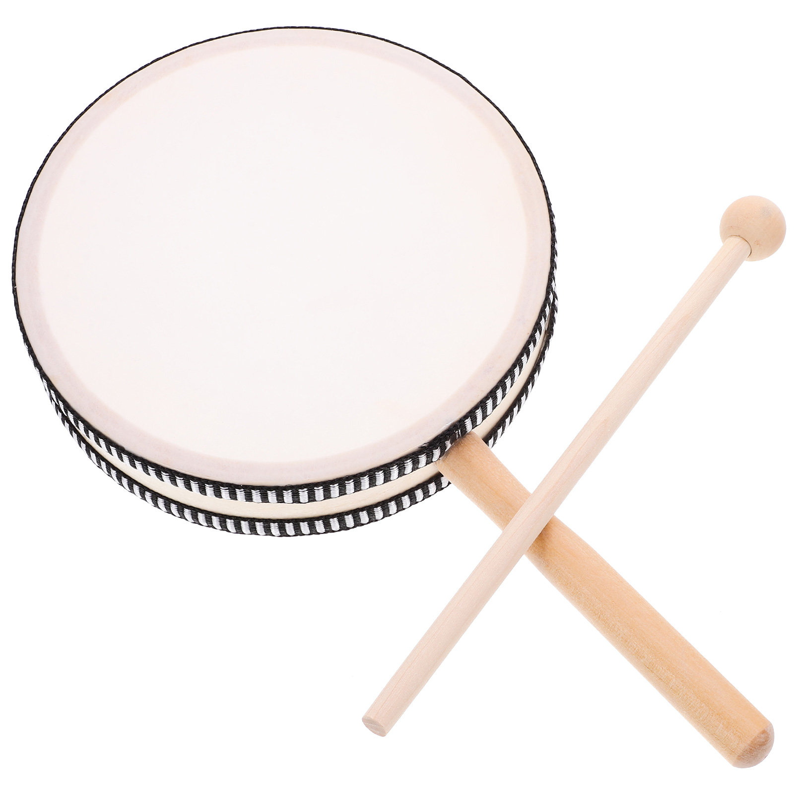 Musical Instrument With Hand - 1Set Hand Drum Compact Wooden Percussion