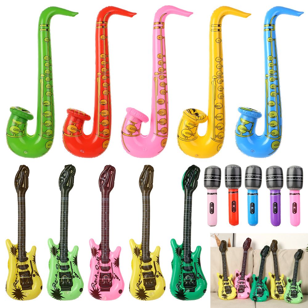 Musical Instrument You Blow - 5 Guitars 5 Saxophones 5 Microphones