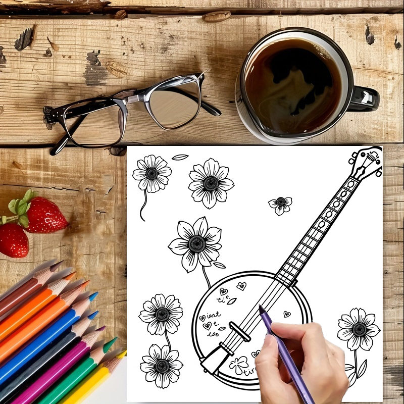 28 Pages Musical Instrument Co – обзор и цена Musical Instrument Coloring Pages