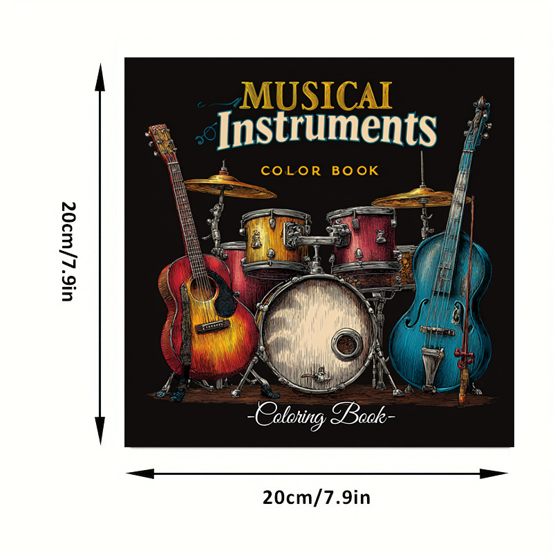 28 Pages Musical Instrument Co – обзор и цена Musical Instrument Coloring Pages