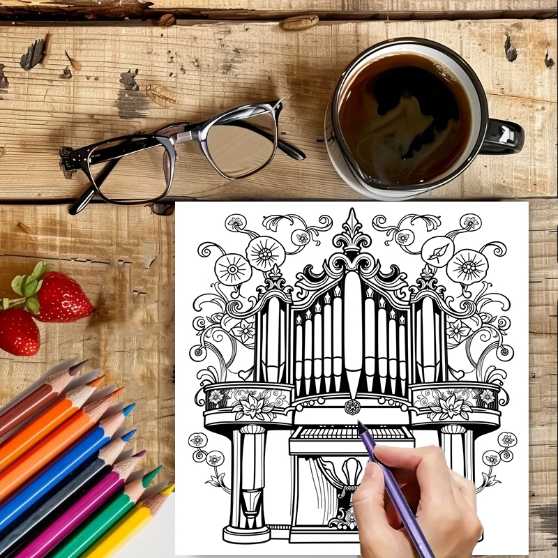 28 Pages Musical Instrument Co – обзор и цена Musical Instrument Coloring Pages