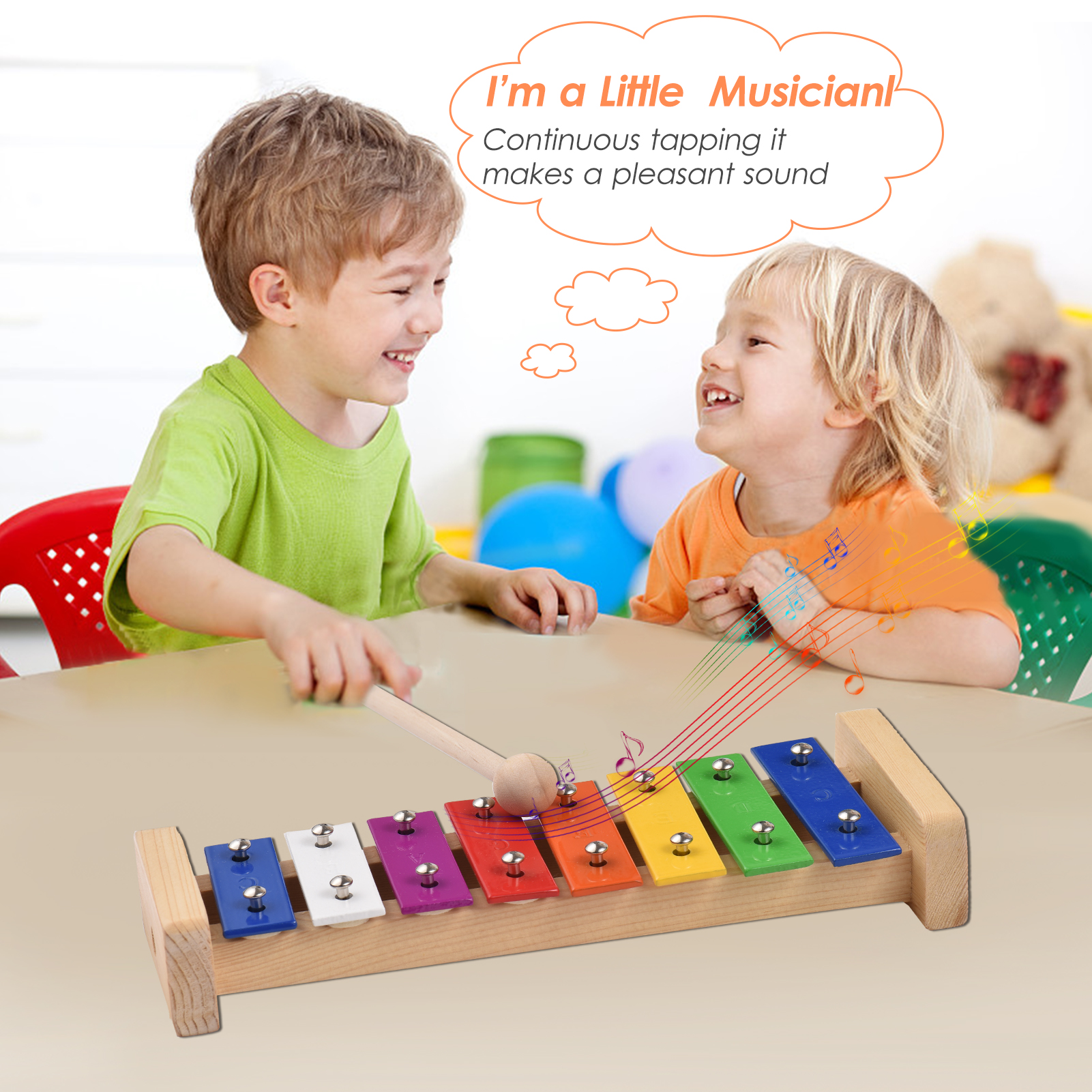 8 Keys Compact Size Xylophone  – обзор и цена Musical Instrument Glockenspiel