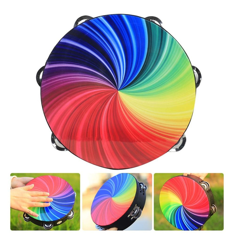 Double Row Jingles Hand Drum D – обзор и цена Musical Instrument With Hand