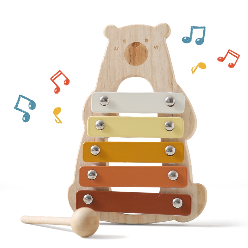 Cartoon Bear 5 Keys Compact Si – обзор и цена Musical Instrument Glockenspiel