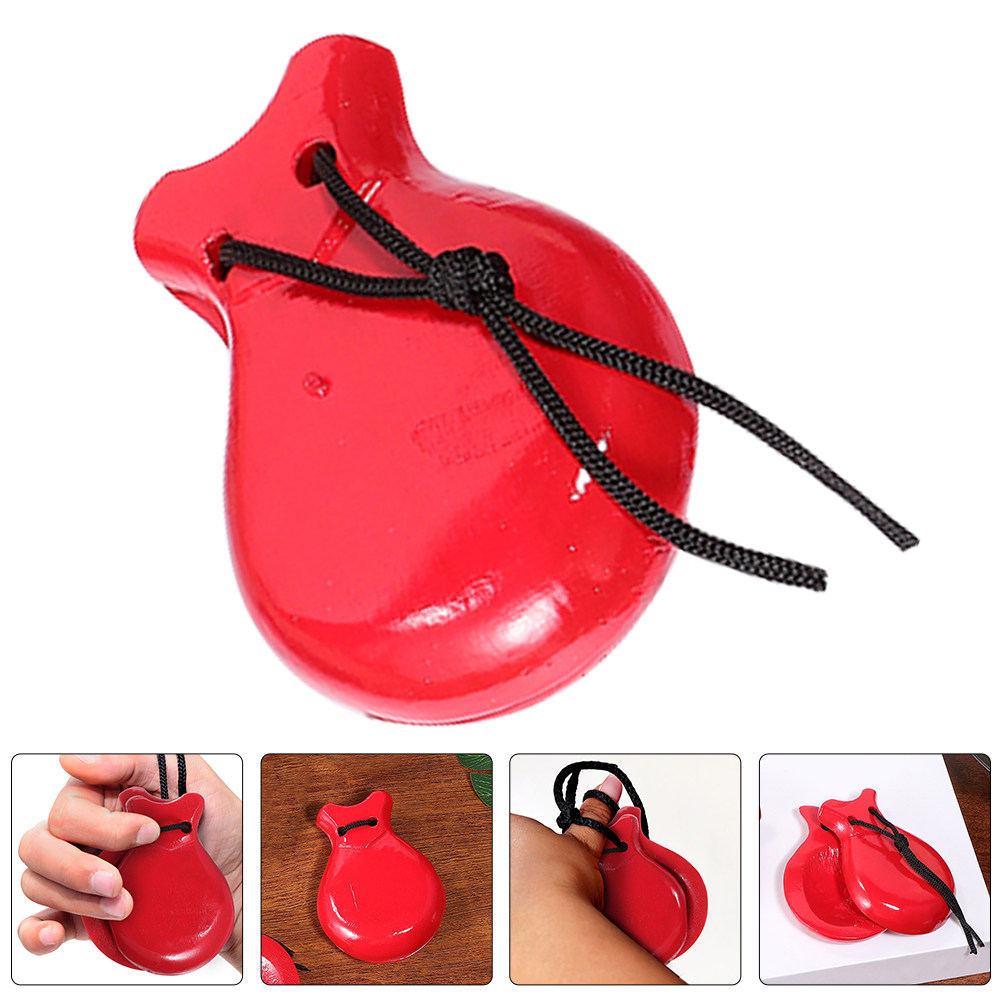 1Pair Premium Wood Castanets K – обзор и цена Musical Instrument Clapper