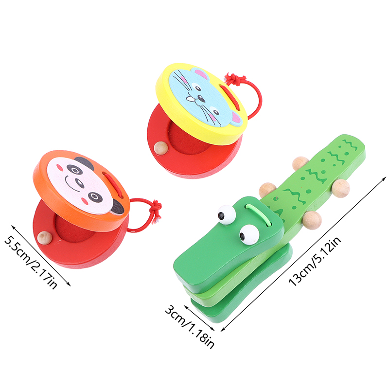 1Pc Kids Cartoon Wooden Crocod – обзор и цена Musical Instrument Clapper
