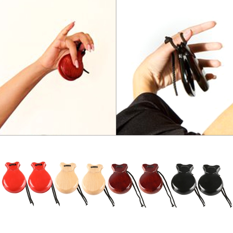 2Pcs Traditional Castanet Span – обзор и цена Musical Instrument Clapper