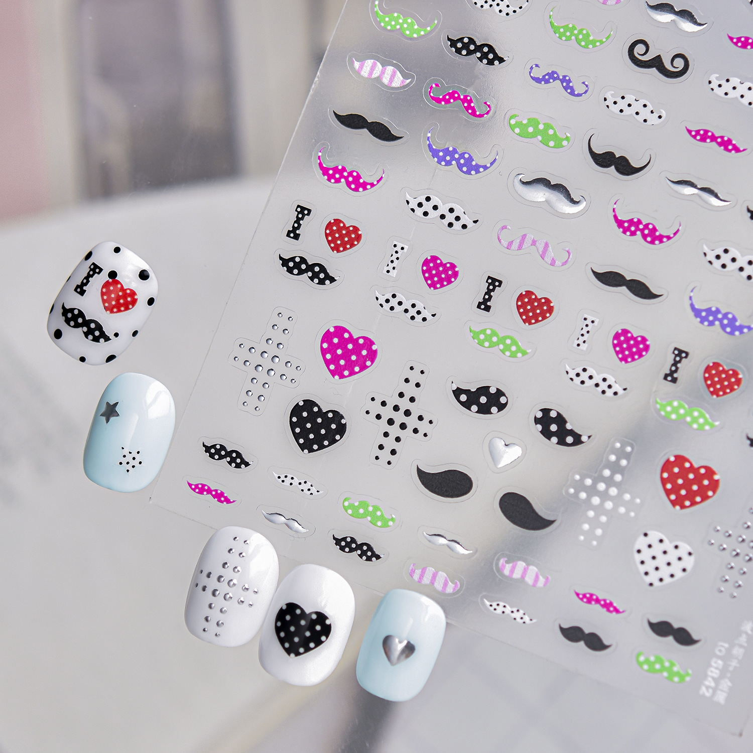 Fun Cartoon 5D Nail Decals Bla – обзор и цена Musical Instrument Symbols
