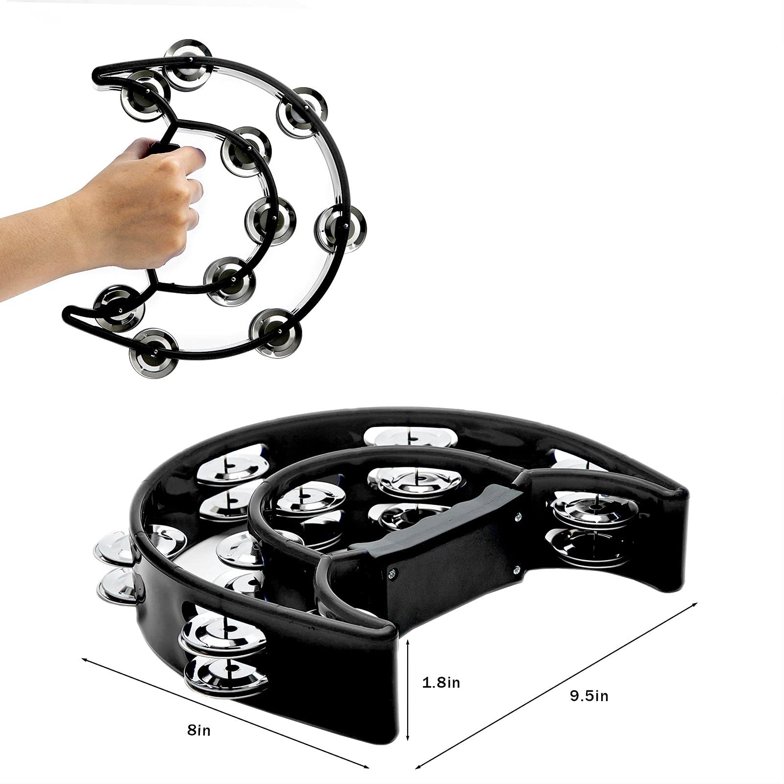 Tambourine Double Row Metal Ji – обзор и цена Musical Instrument With Hand