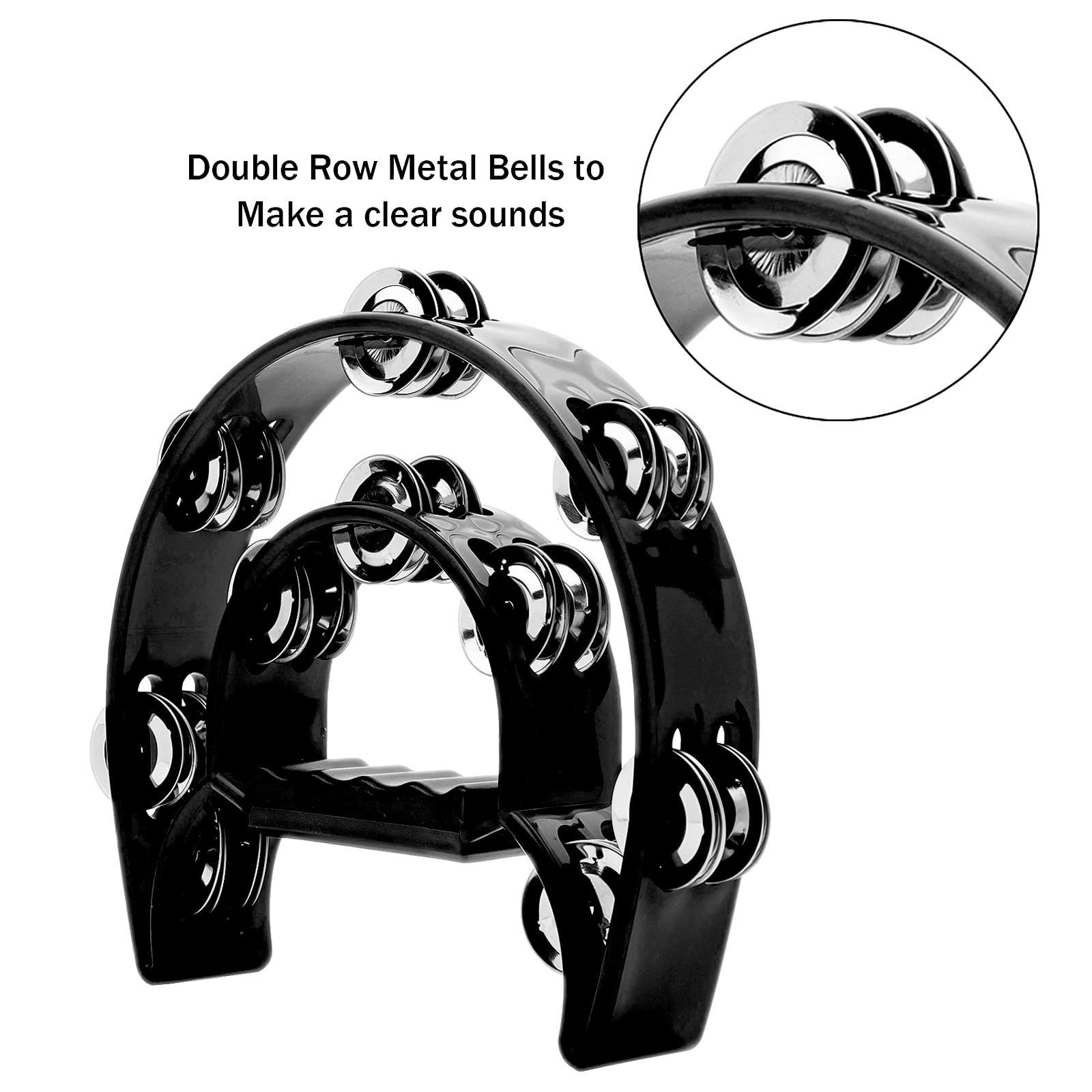 Tambourine Double Row Metal Ji – обзор и цена Musical Instrument With Hand