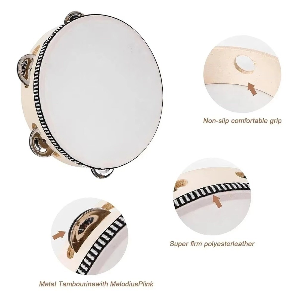 4/6/8/10 Inch Hand Held Drum W – обзор и цена Musical Instrument With Hand