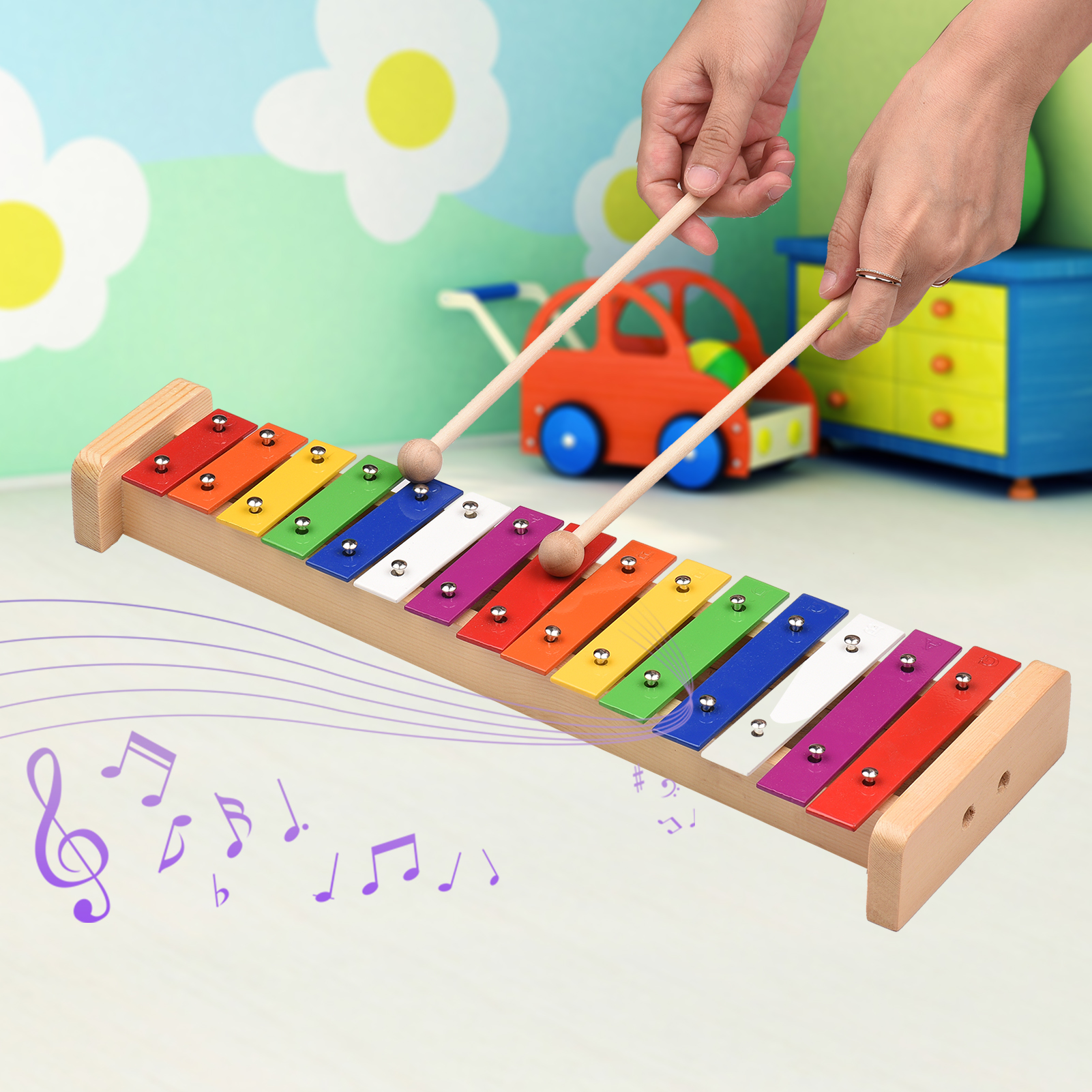 15 Note Glockenspiel Xylophone – обзор и цена Musical Instrument Glockenspiel