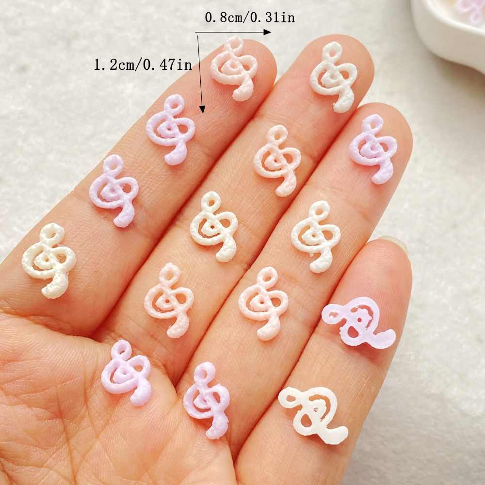 50pcs Mix Resin Mini Pink Musi – обзор и цена Musical Instrument Symbols
