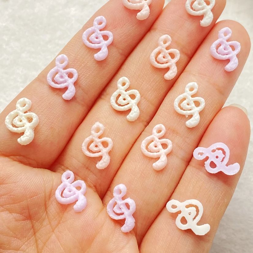 50pcs Mix Resin Mini Pink Musi – обзор и цена Musical Instrument Symbols