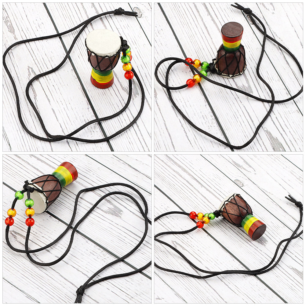 Mini African Drum Necklace Woo – обзор и цена Musical Instrument Djembe