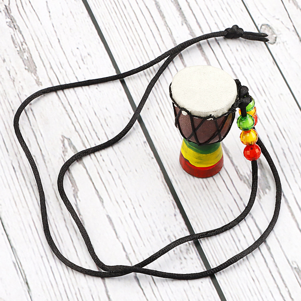 Mini African Drum Necklace Woo – обзор и цена Musical Instrument Djembe