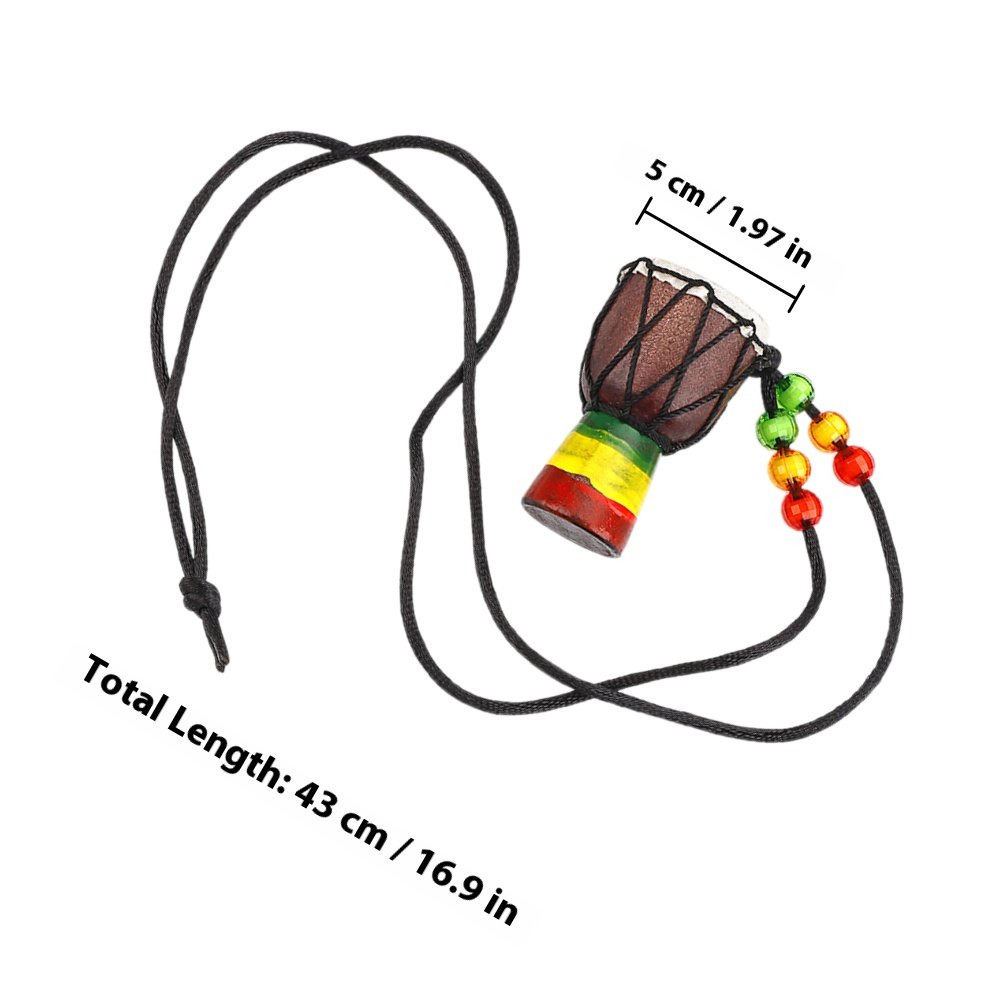 Mini African Drum Necklace Woo – обзор и цена Musical Instrument Djembe