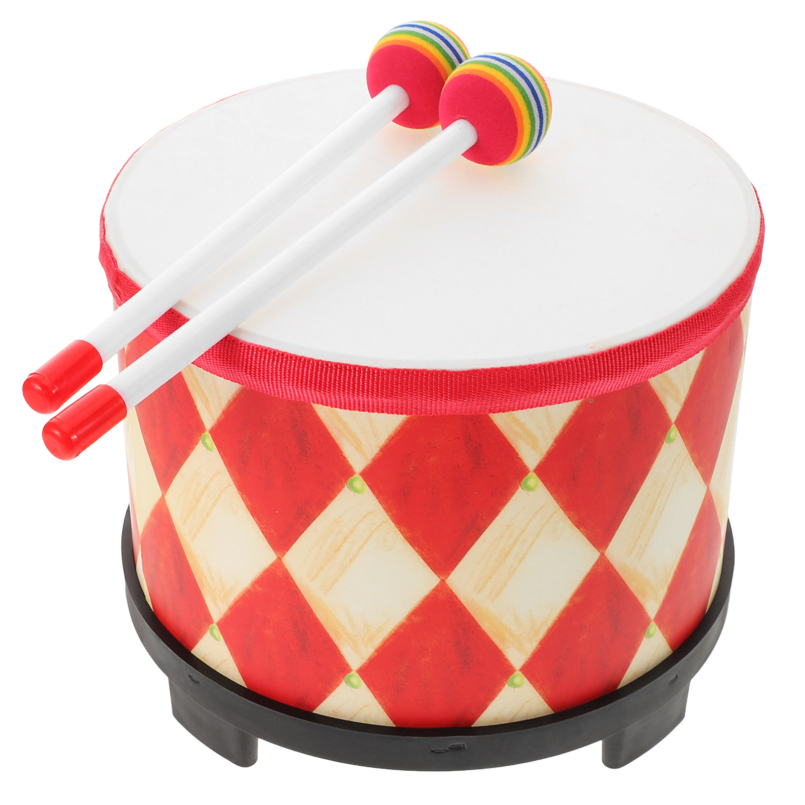 Kids Hand Drum Wooden Red Tom  – обзор и цена Musical Instrument With Hand