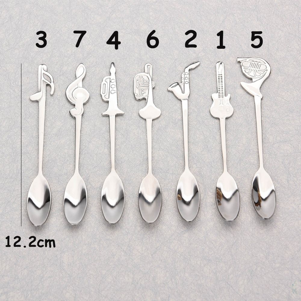 1pc Stainless Steel Coffee Tea – обзор и цена Musical Instrument Symbols