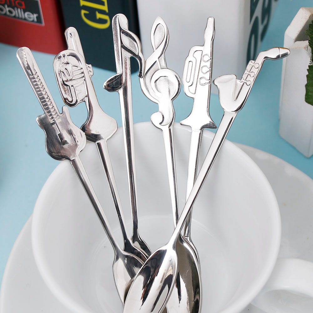 1pc Stainless Steel Coffee Tea – обзор и цена Musical Instrument Symbols