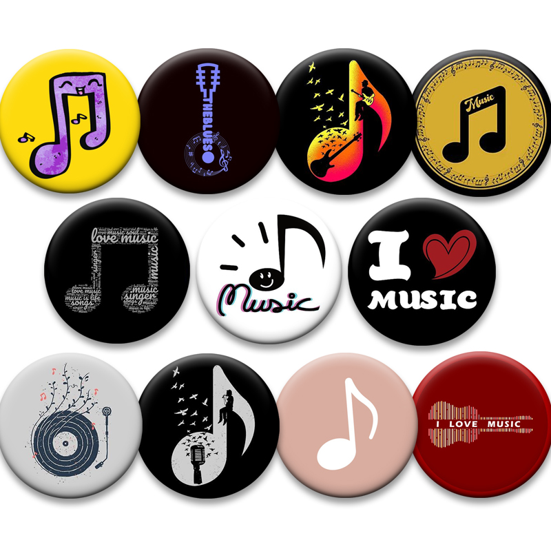 Musical Note Creative Badge I  – обзор и цена Musical Instrument Symbols