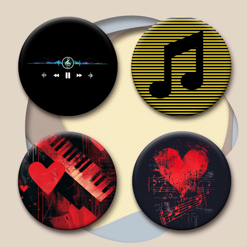 Musical Note Creative Badge I  – обзор и цена Musical Instrument Symbols