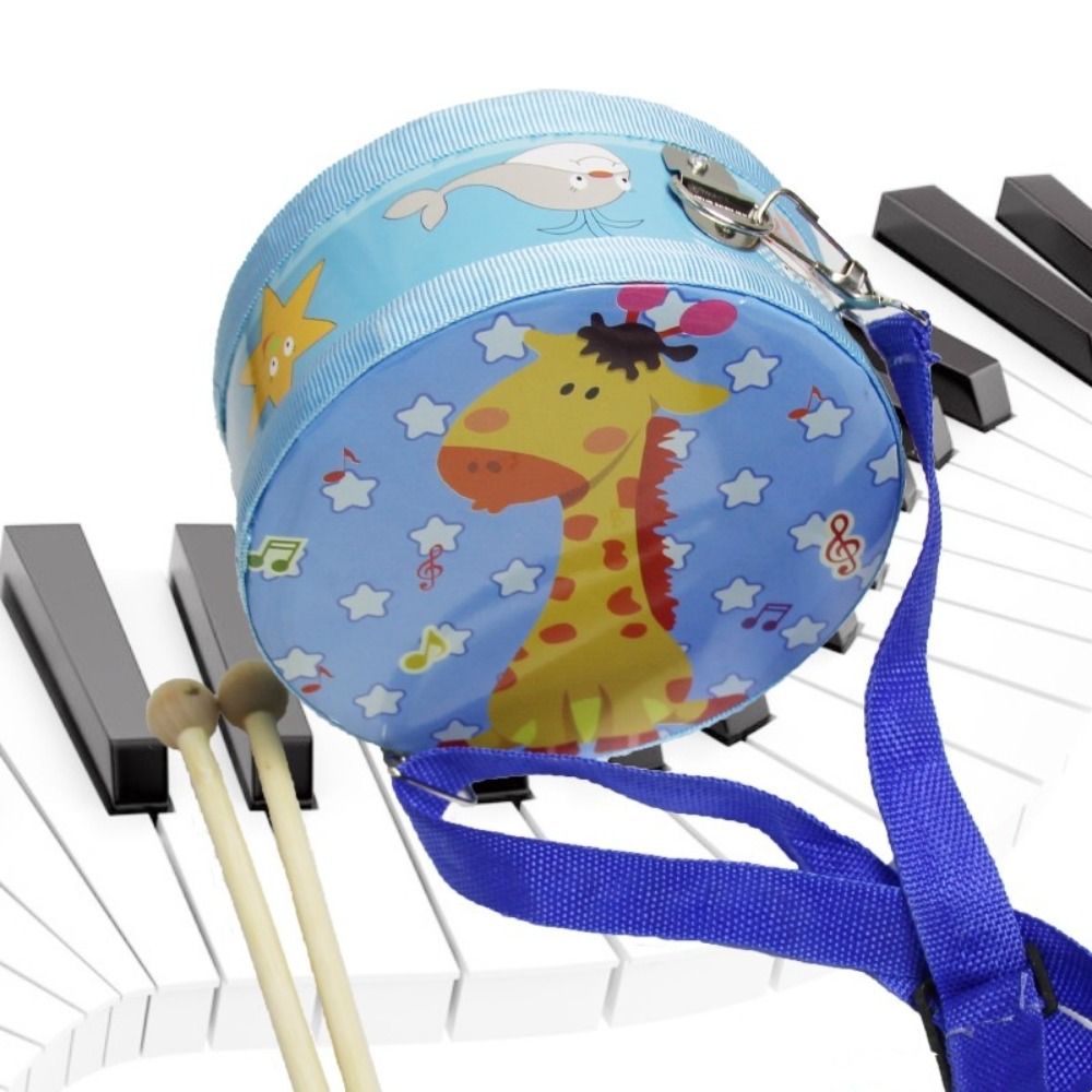 Wooden Children's Drum Double  – обзор и цена Musical Instrument With Hand