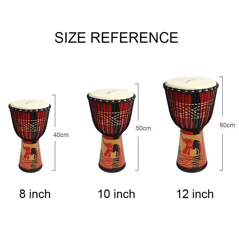 Adult Size12 Inch African Djem – обзор и цена Musical Instrument Djembe