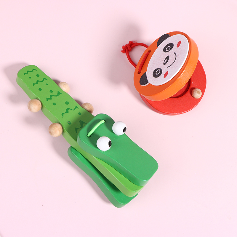 1Pc new Kids Cartoon Wooden Cr – обзор и цена Musical Instrument Clapper