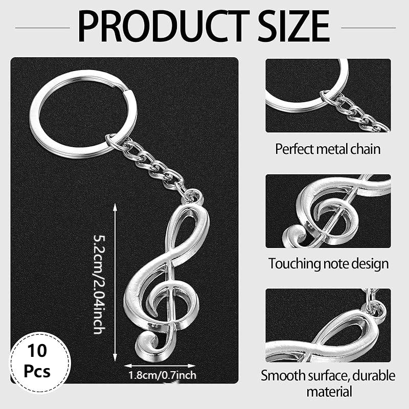 10Sets Musical Note Key Chain  – обзор и цена Musical Instrument Symbols