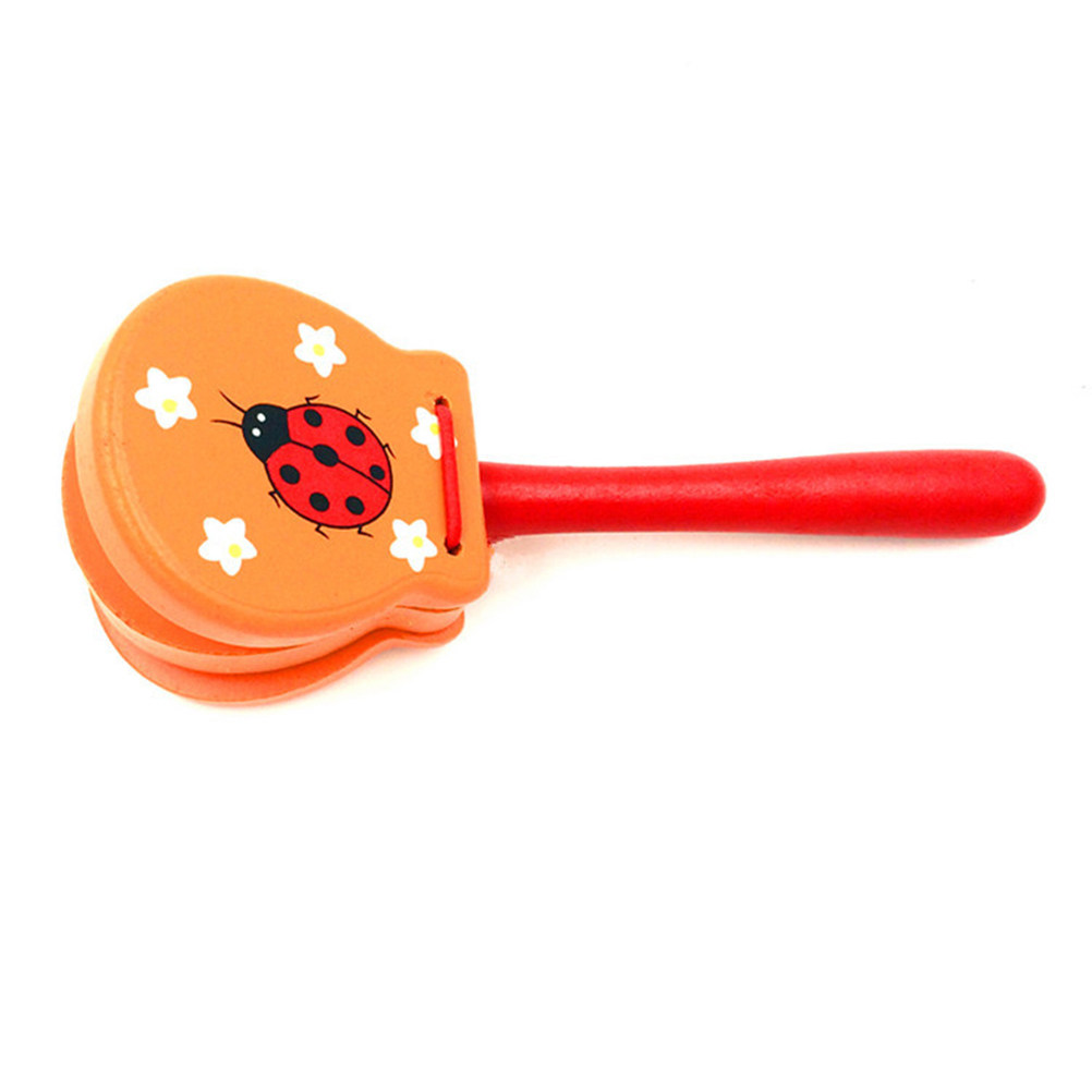 3Pcs Wooden Castanets Toddler  – обзор и цена Musical Instrument Clapper