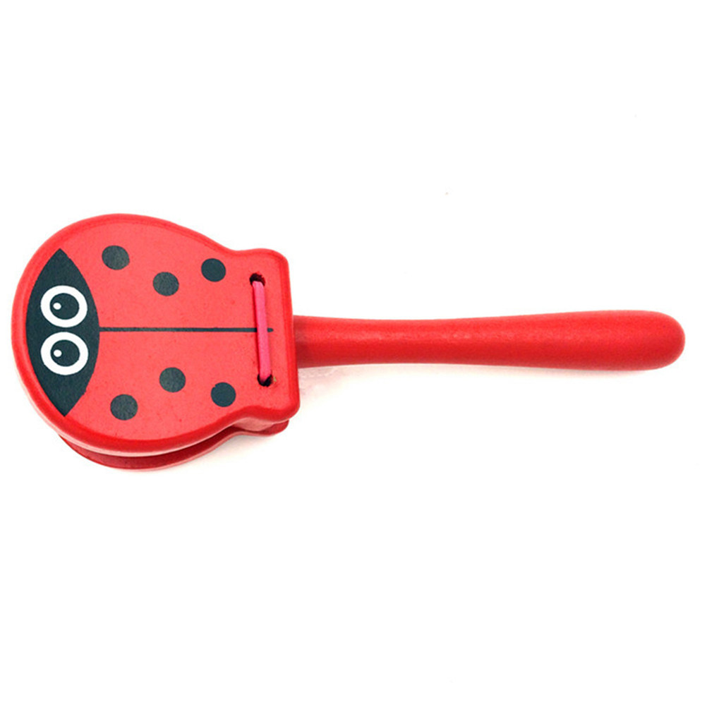 3Pcs Wooden Castanets Toddler  – обзор и цена Musical Instrument Clapper